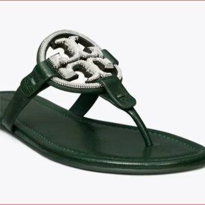 Limited Edition Our Cult Favorite Embellishment Leather Flat Thong Sandals